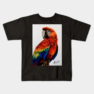 Red Parrot Kids T-Shirt